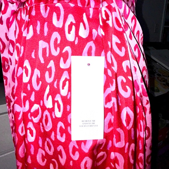 NWT Never Fully Dressed Pink Leopard Wrap Dress NWT (Size 8 / US 4) - Picture 4 of 5